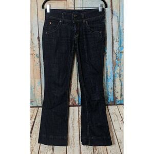 Hudson Womens Size 25 Blue Regular Fit Back Flap Pockets Bootcut Denim Jeans